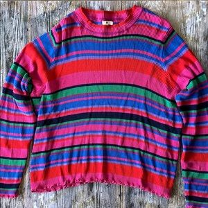 BP (Nordstrom) stripe mock neck long sleeve top